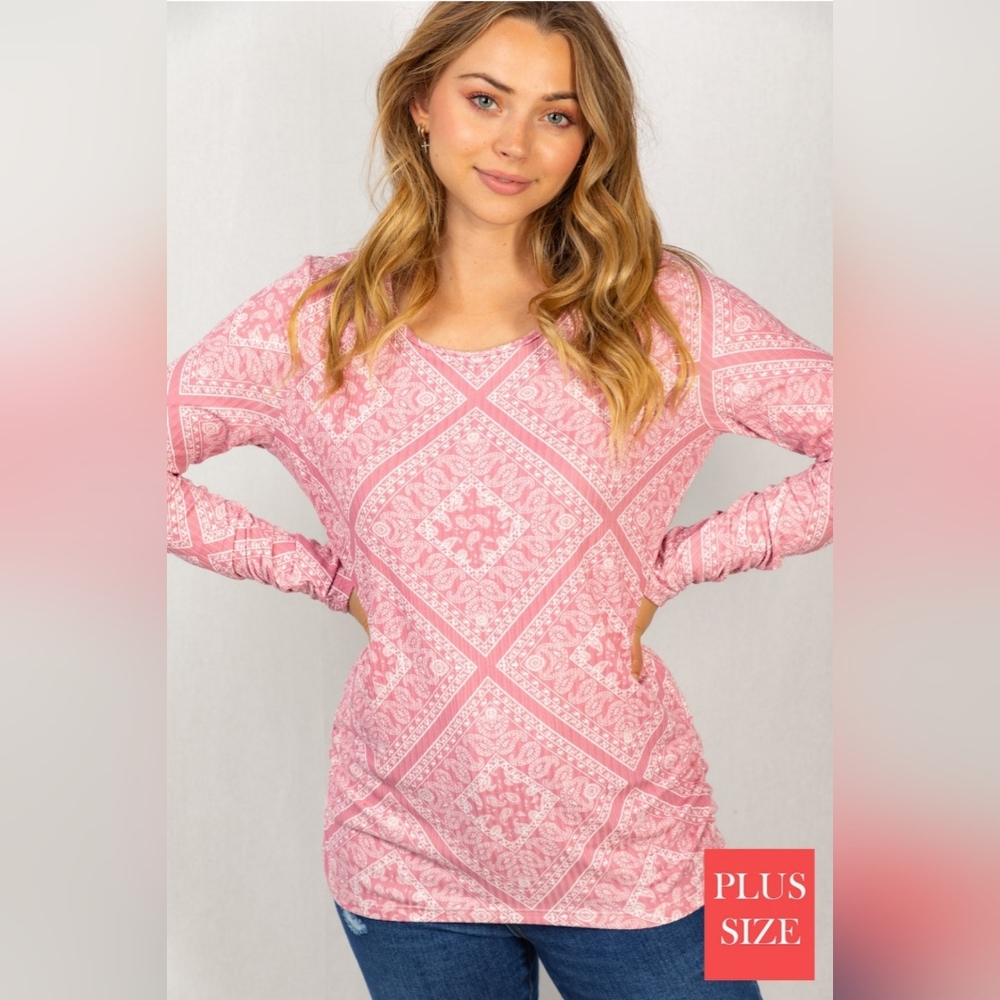 Pink Paisley Top